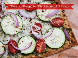 Pesto Veggie Flatbread Pizza (1)