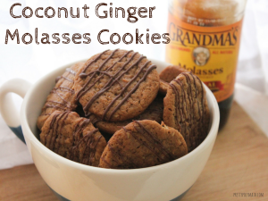 Coconut Ginger Molasses Cookies