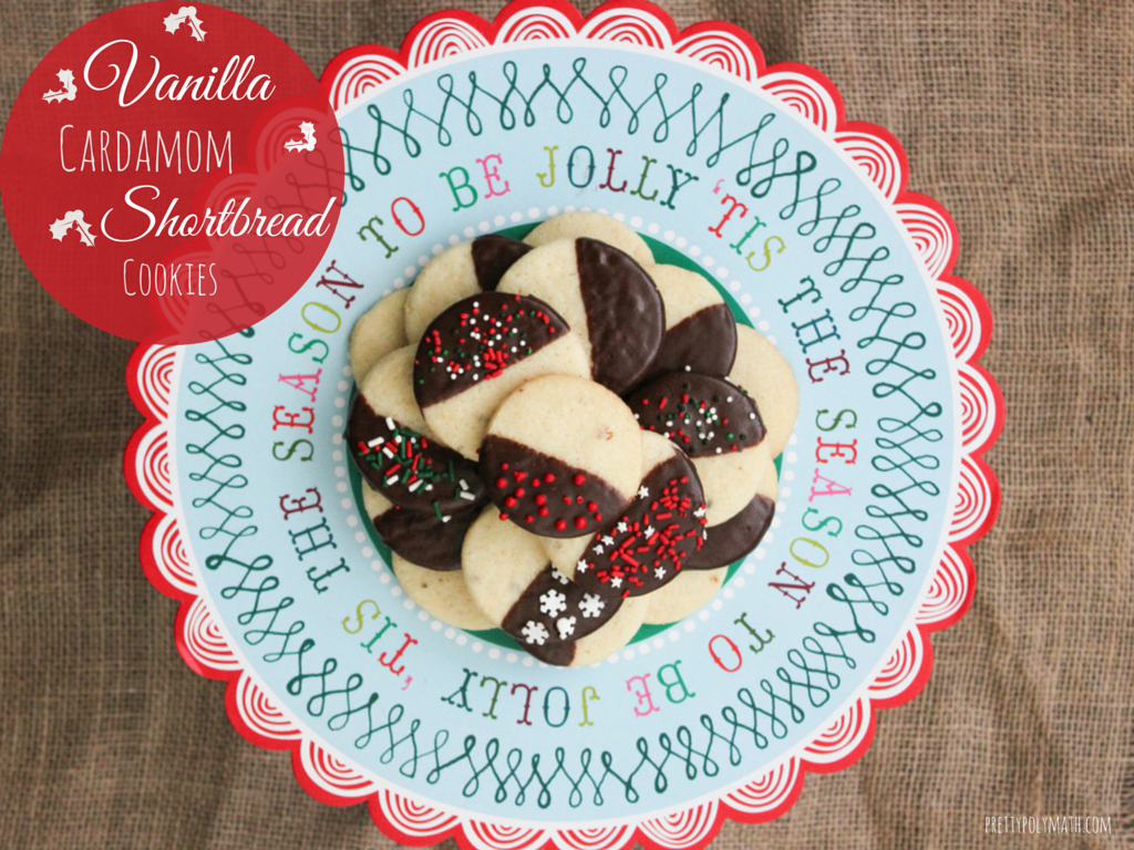 Vanilla Cardamom Shortbread Cookies