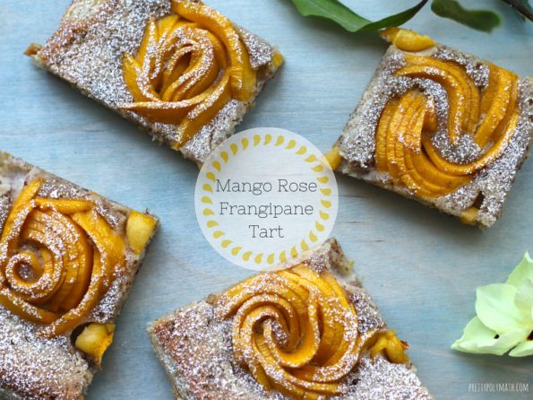 Mango Rose Frangipane Tart