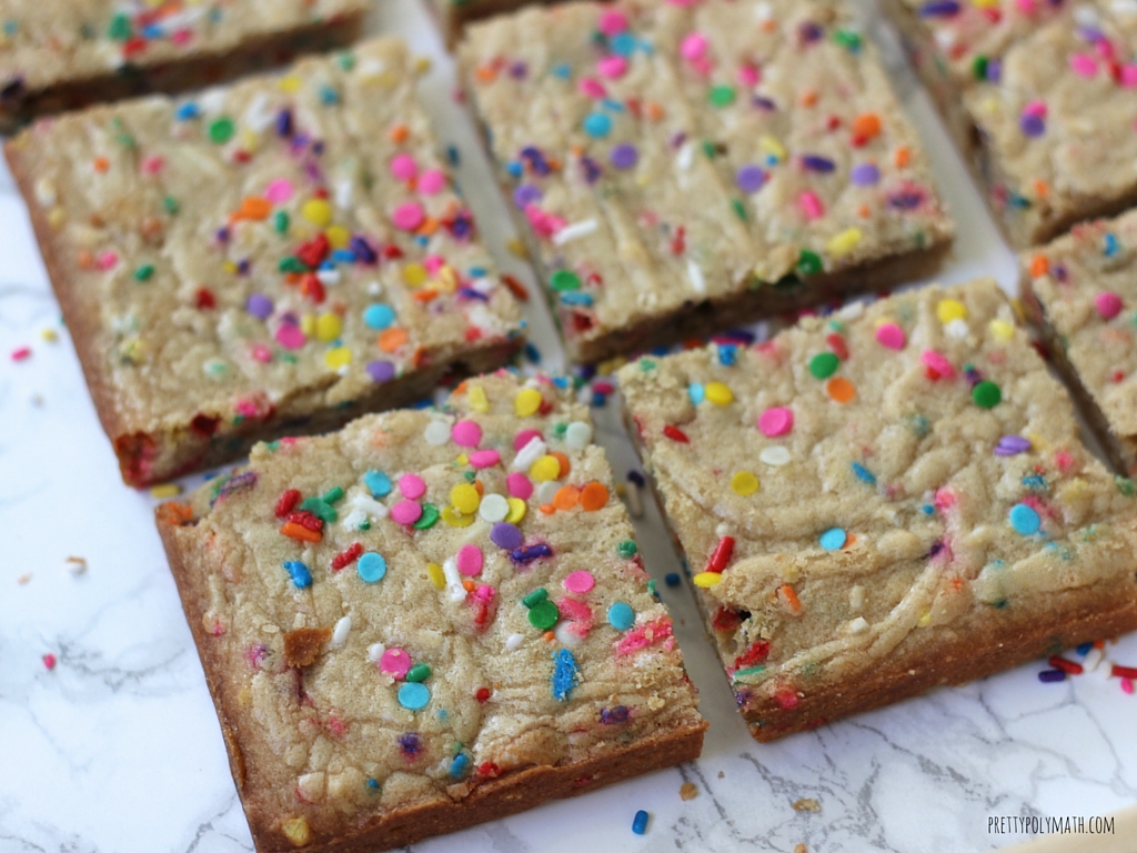 Birthday Cake Blondies | Milk & Cardamom