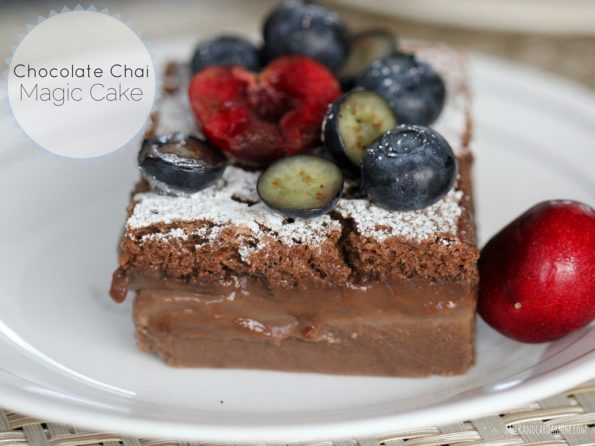 Chocolate Chai Magic Cake