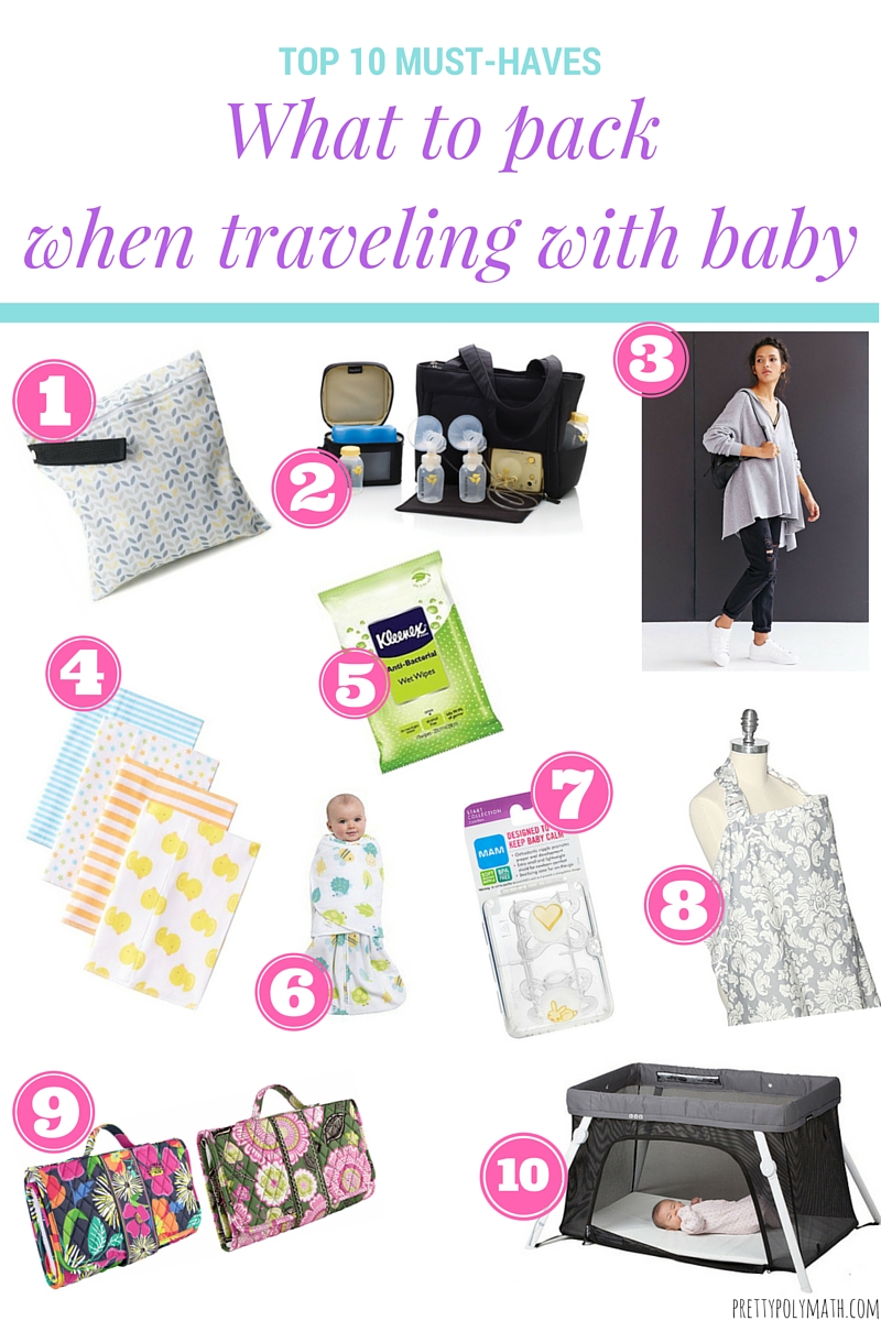 What to pack when traveling with baby | Pretty Polymath