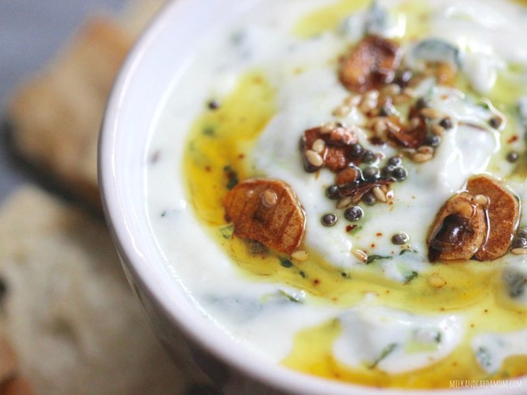 Fenugreek Garlic Yogurt Dip Milk & Cardamom
