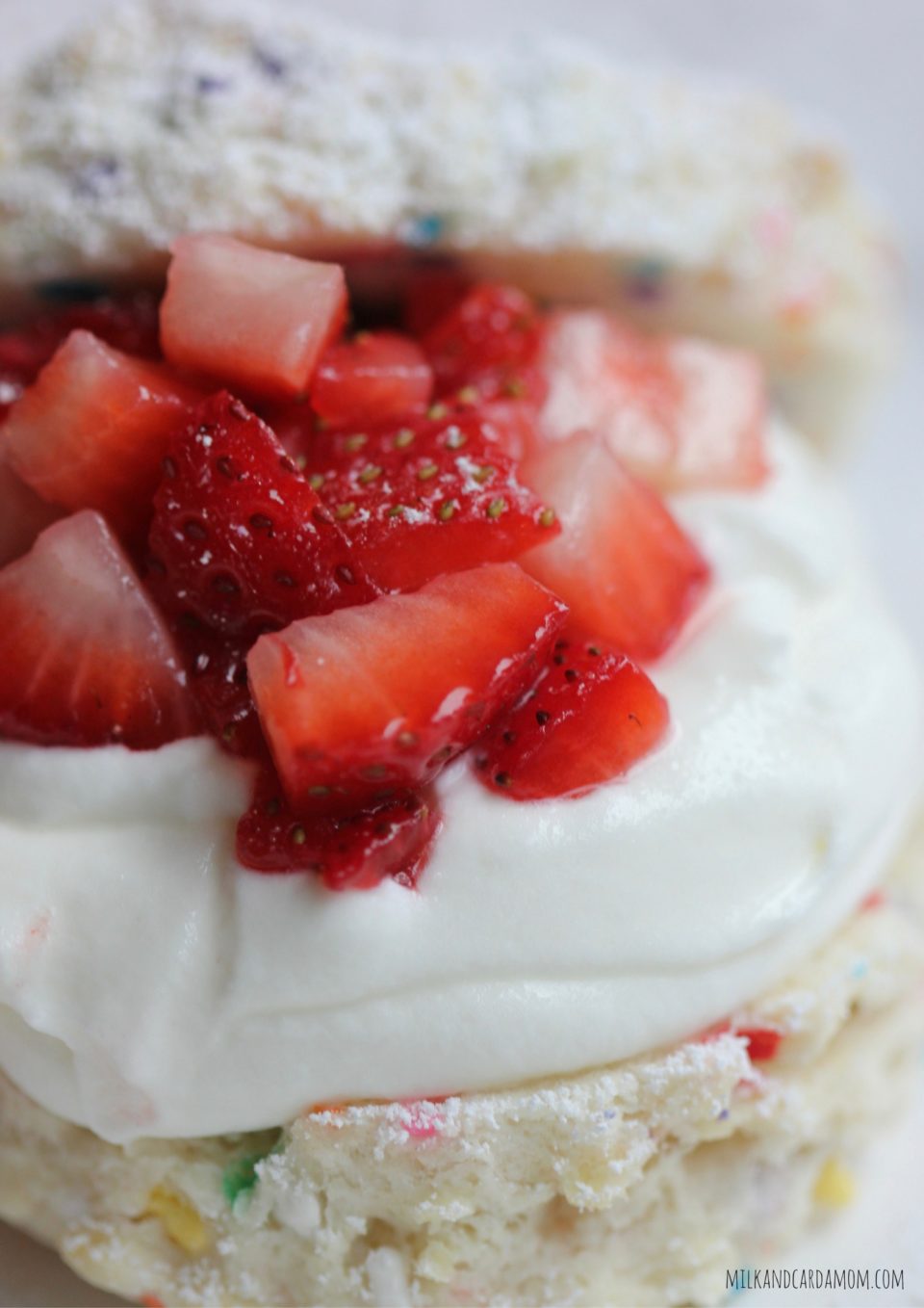 Funfetti Strawberry Shortcake Biscuits 