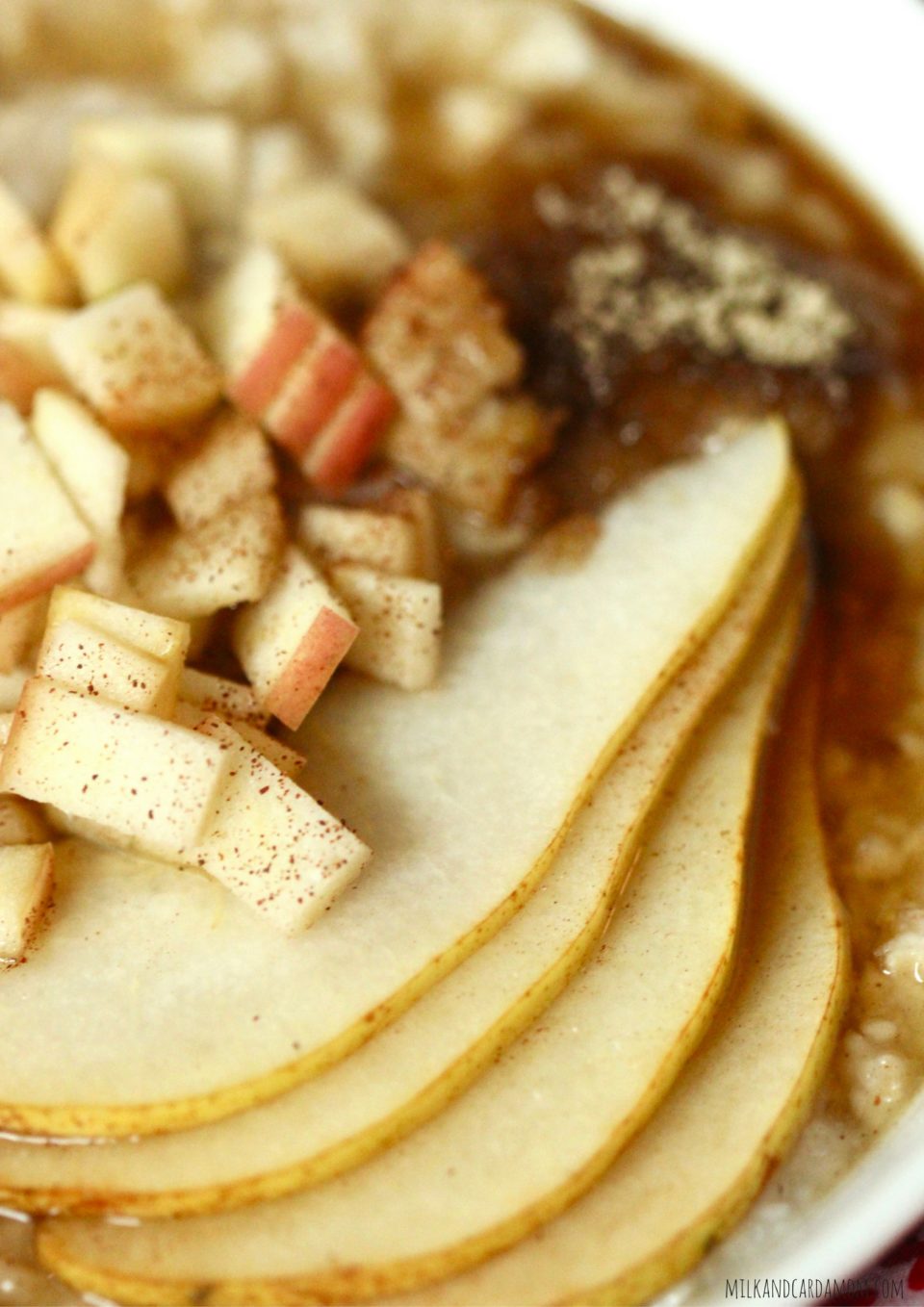 Cinnamon Apple and Pear Oatmeal for Baby and Family