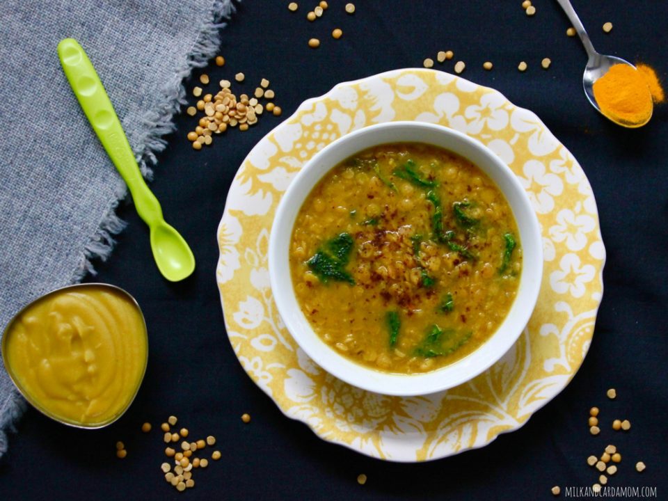 Split Pea and Turmeric Soup and Baby Food Puree