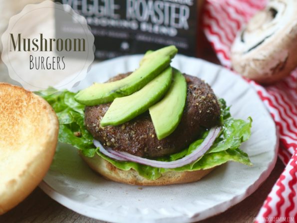 Cheese Stuffed Mushroom Burger