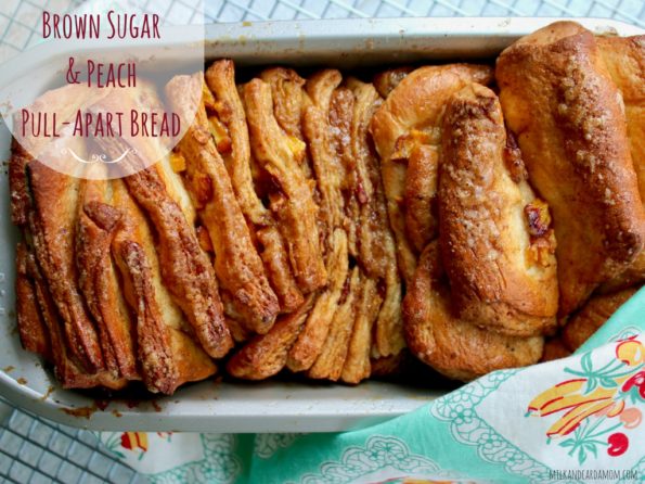 Brown Sugar & Peach Pull-Apart Bread