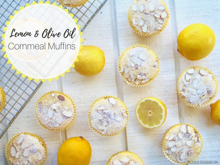 Lemon Olive Oil Cornmeal Muffins