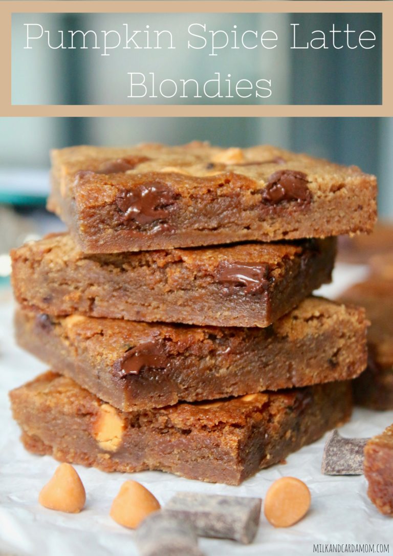 Pumpkin Spice Latte Blondies