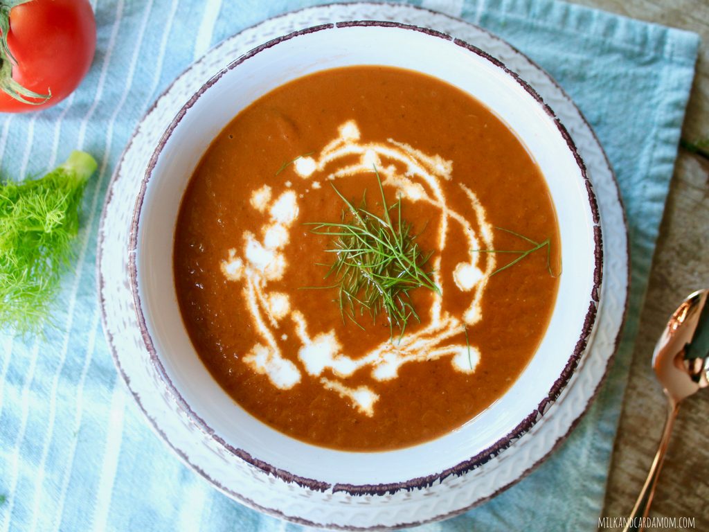 Tomato Fennel Soup Milk & Cardamom