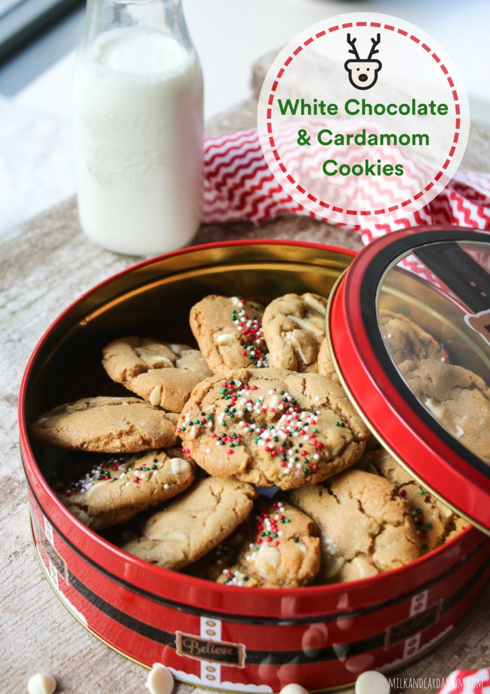 White Chocolate and Cardamom Cookies