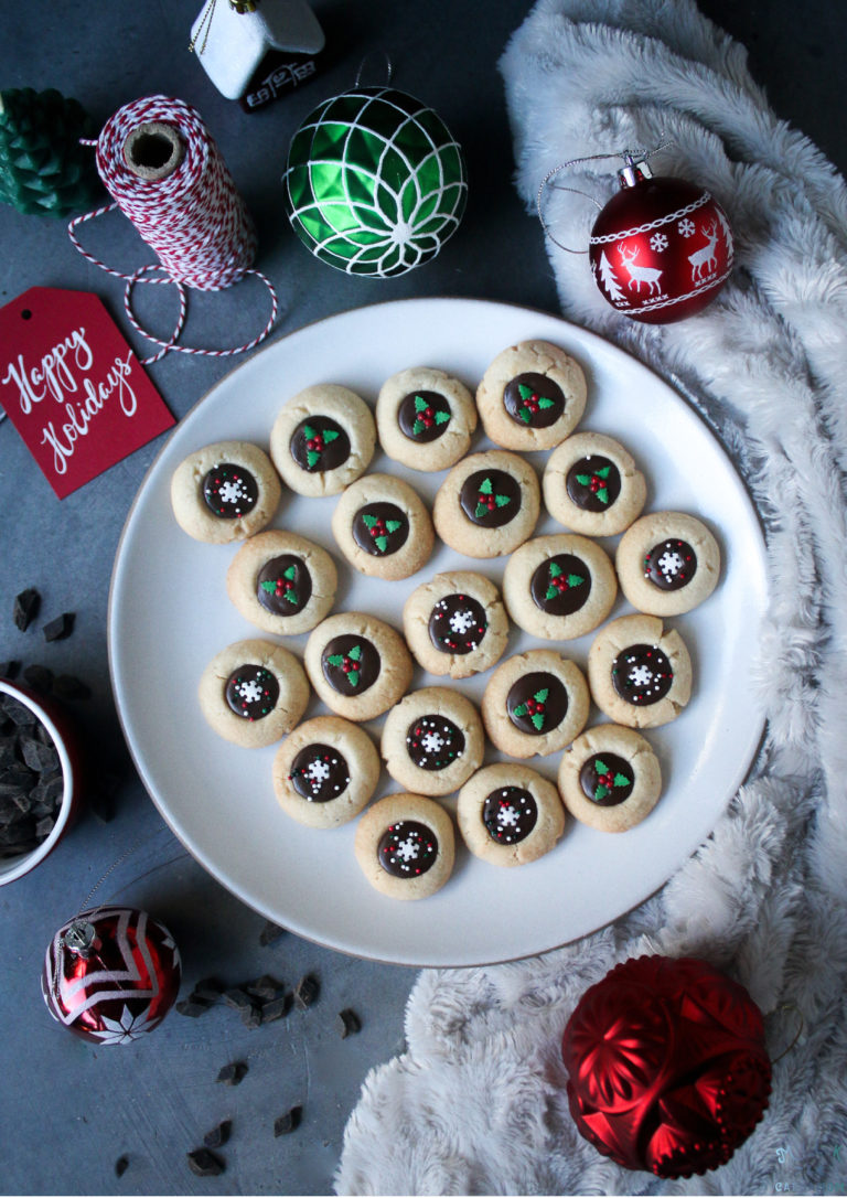 Chocolate Thumbprint Cookies Recipe | Milk and Cardamom