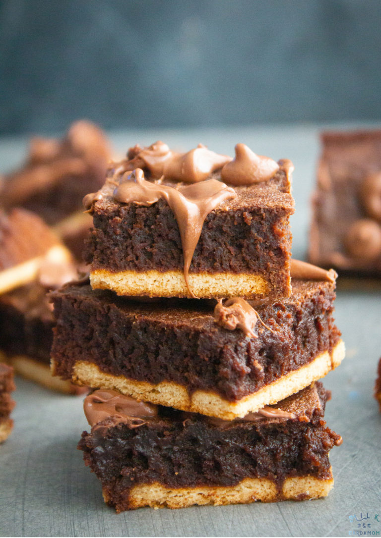 Parle G Bottom Brownie Recipe | Milk and Cardamom