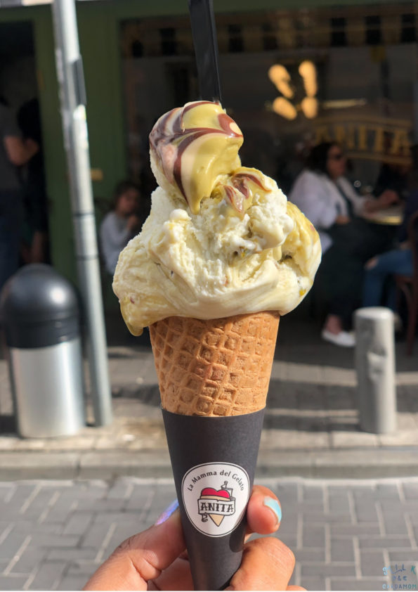 Anita Gelato Tel Aviv and Jaffa with a Toddler