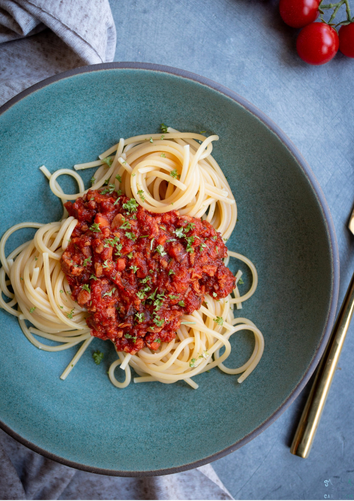 Vegan Spaghetti Bolognese | Milk &amp; Cardamom