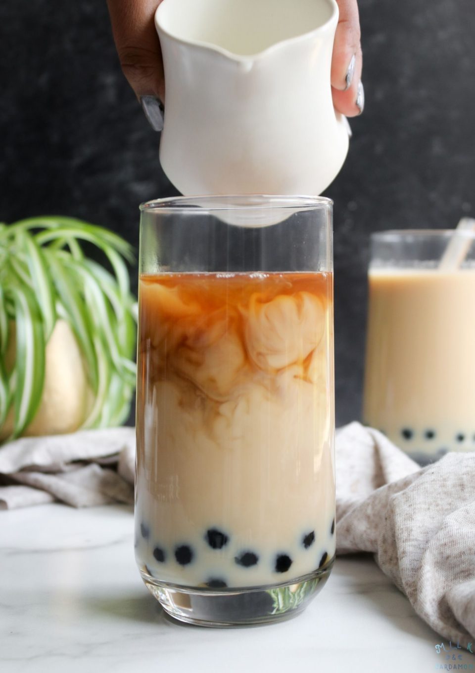 Boba Milk Tea Milk Cardamom