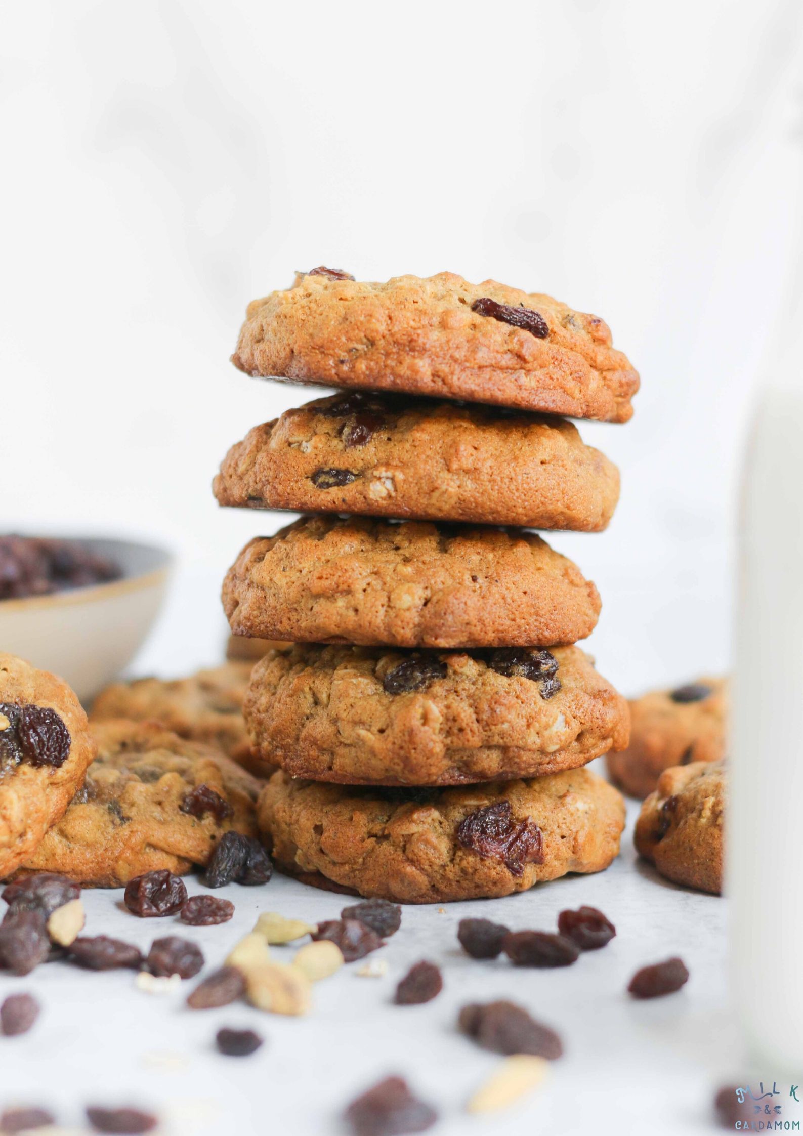 oatmeal raisin cardamom cookies recipe | Milk and Cardamom | Milk ...