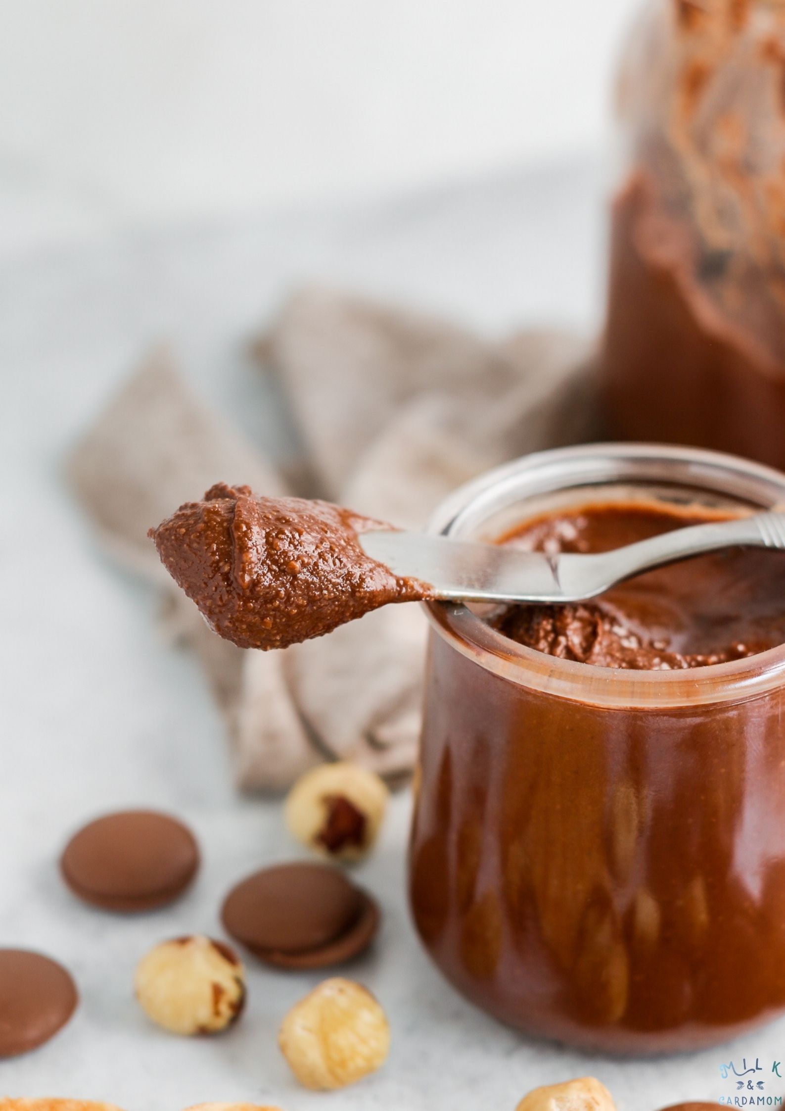 Homemade Nutella (Hazelnut Spread) | Milk & Cardamom