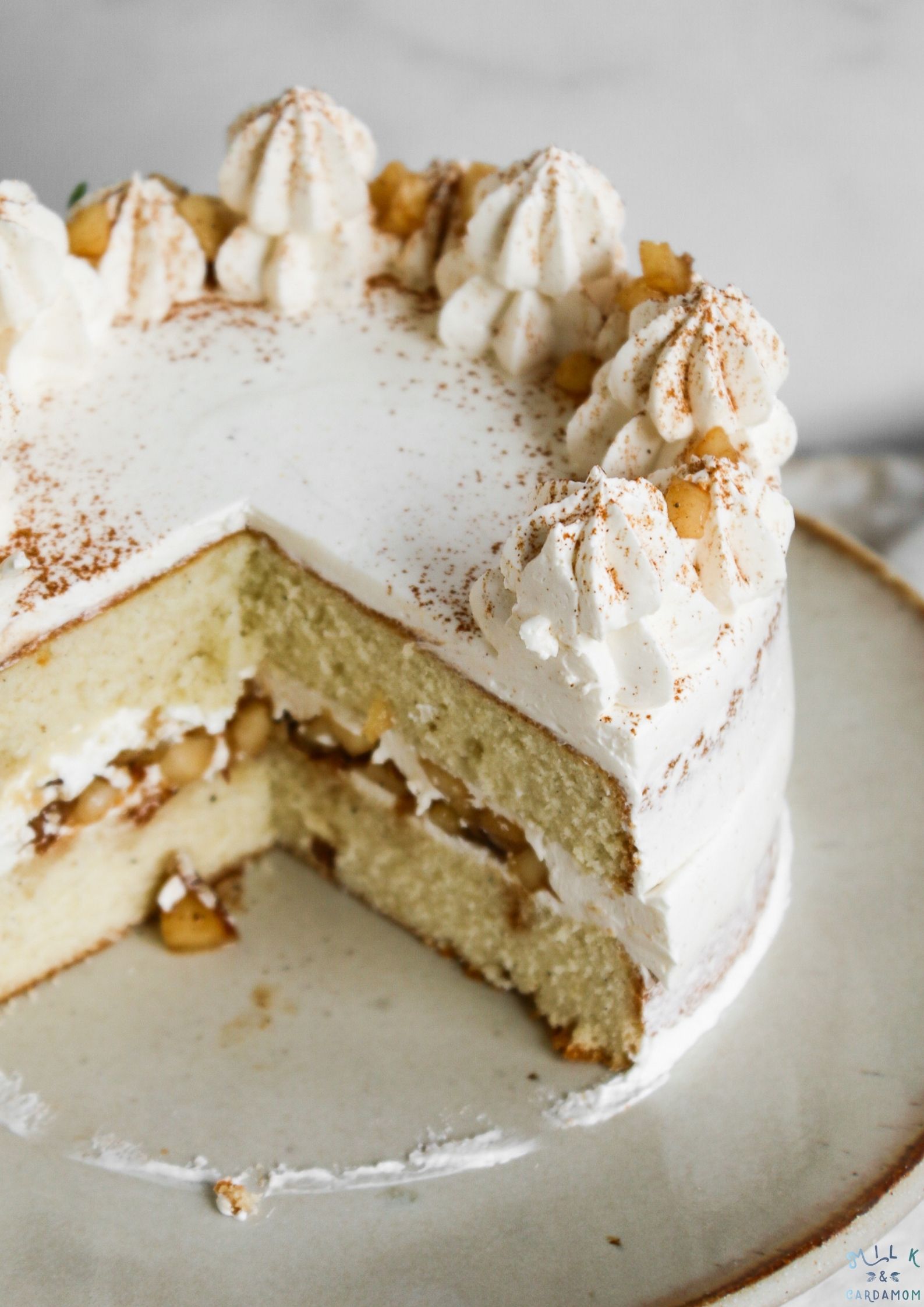 Pear Spice Cake with Brown Butter Swiss Meringue Buttercream | Milk ...