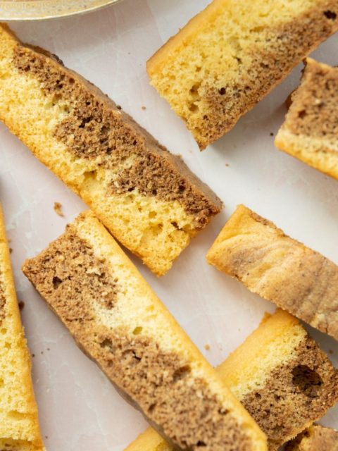 Marbled Cake Rusks | Milk and Cardamom