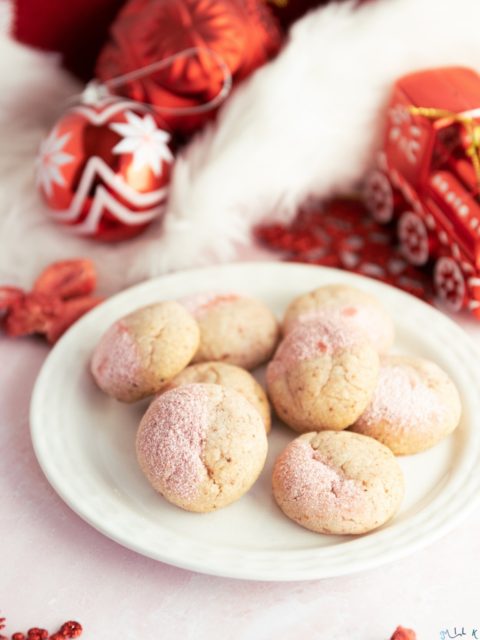 Strawberries & Cream Cookies | Milk and Cardamom