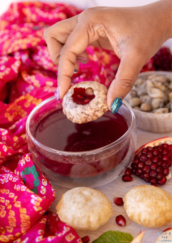 Pomegranate Mint Pani for Pani Puri